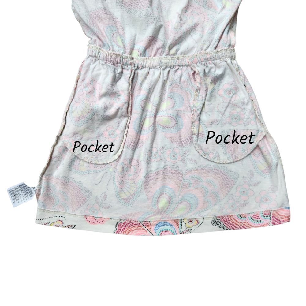 GAP Kids Multicolor Butterfly Patterned Girls Dress 100% Cotton Size 4T (XS) - Picture 9 of 12